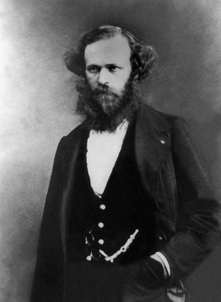 Arsene Houssaye (1815-1896) 法国作家，照片由Gaspard Felix Tournachon说Felix Nadar (1820-1910) 作者 纳达尔