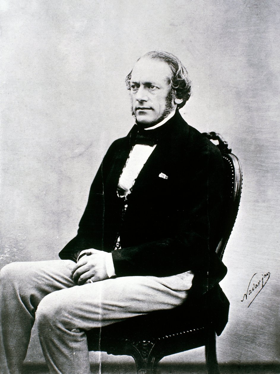 Charles-Auguste de Bériot（黑白照片） 作者 纳达尔