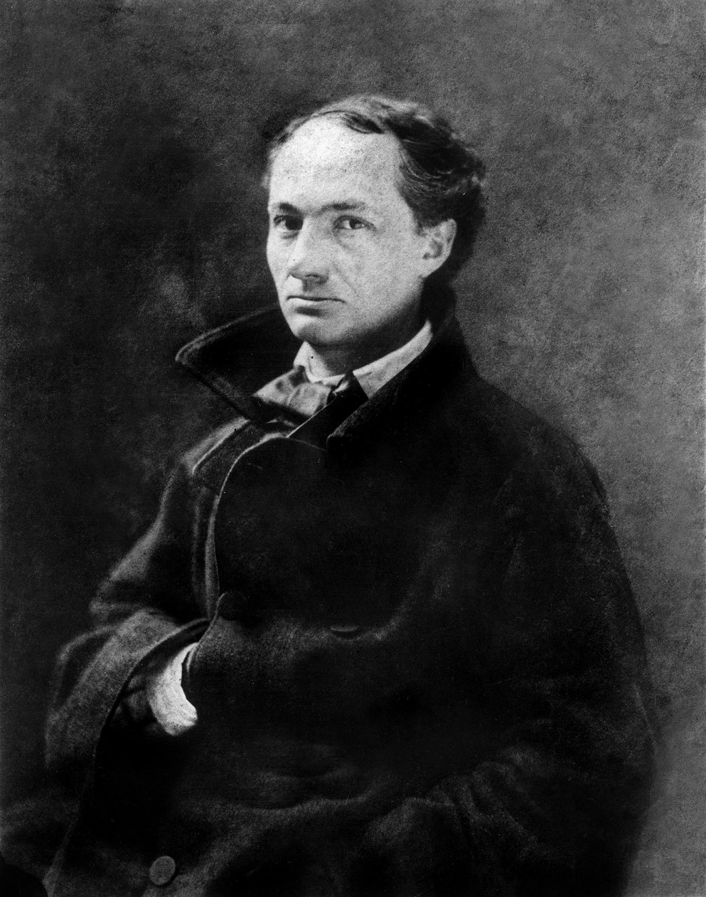 Charles Baudelaire (1821 - 1867) jeune , vers 1850 , photo par Gaspard Felix Tournachon dit Felix Nadar (1820 - 1910) collection BNF - 法国诗人Charles Baudelaire (1821 - 1867) when he was young, around 1850, phioto by Nadar 作者 纳达尔