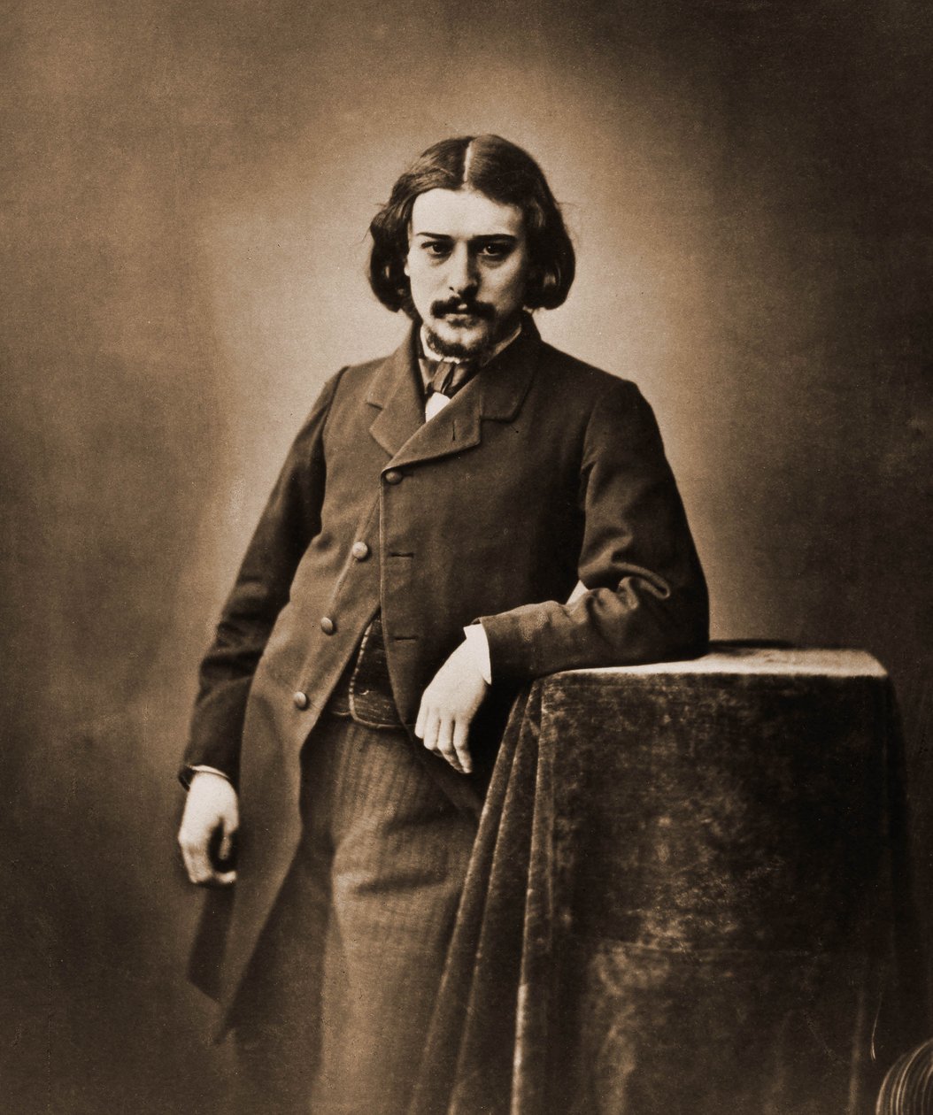 Portrait of Alphonse Daudet, poet, novelist 1840-1897 (photo) 作者 纳达尔