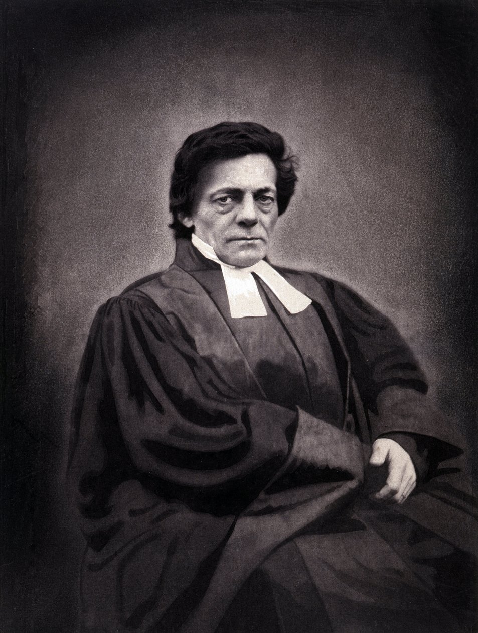 Portrait of Alphonse Monod, pastor of Swiss origin (1802-1856) 作者 纳达尔