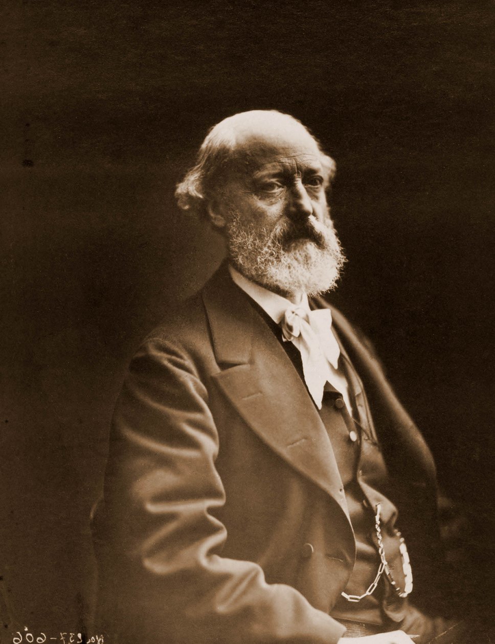 尤金·维奥莱·勒·杜克 (Viollet le Duc)（1814-1879 年）、建筑师和水彩画 1814-1879 年的肖像（照片） 作者 纳达尔