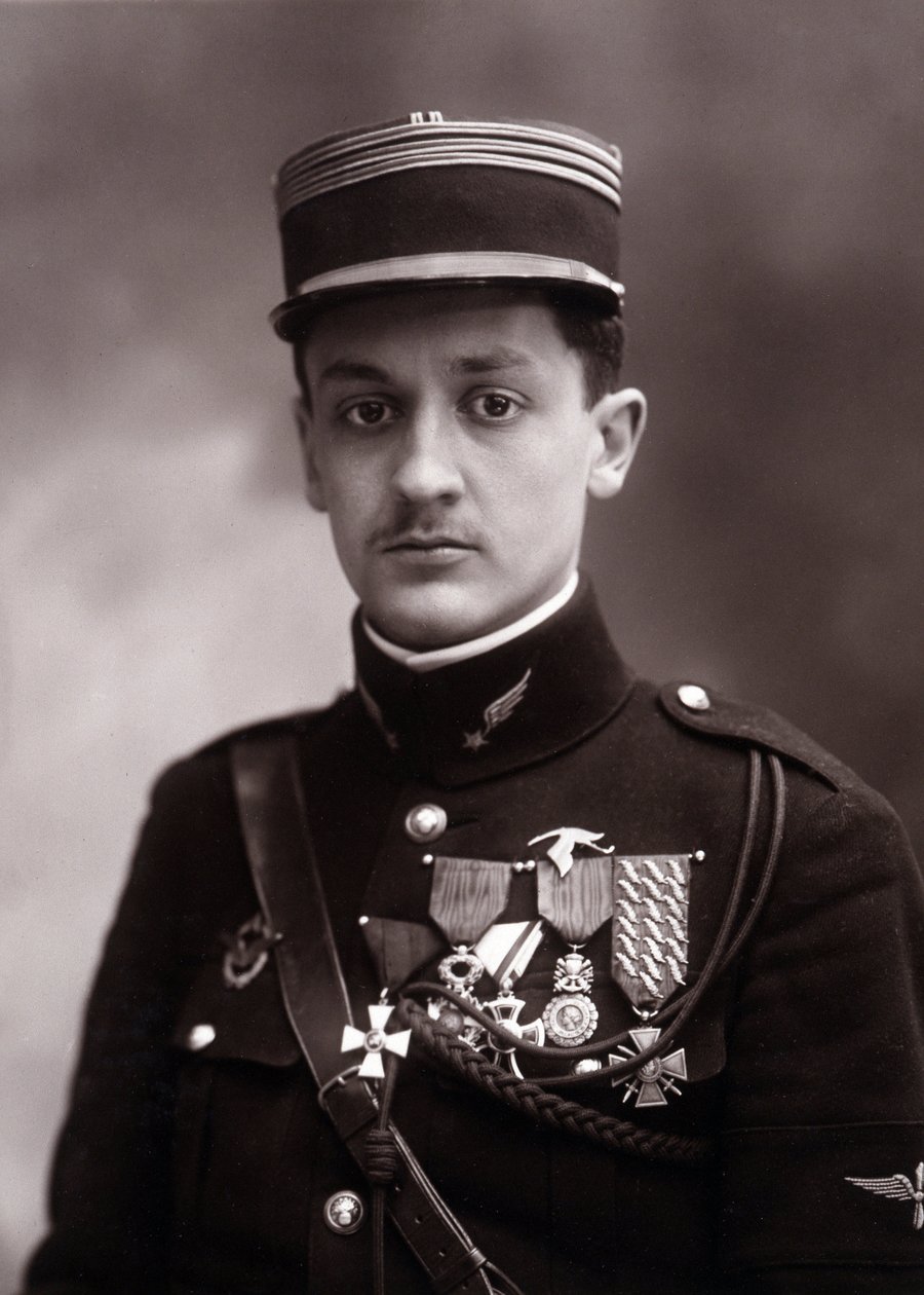 Portrait of Georges Guynemer (1894-1917), French war pilot who died in the First World War 1914-1918 (photo) 作者 纳达尔