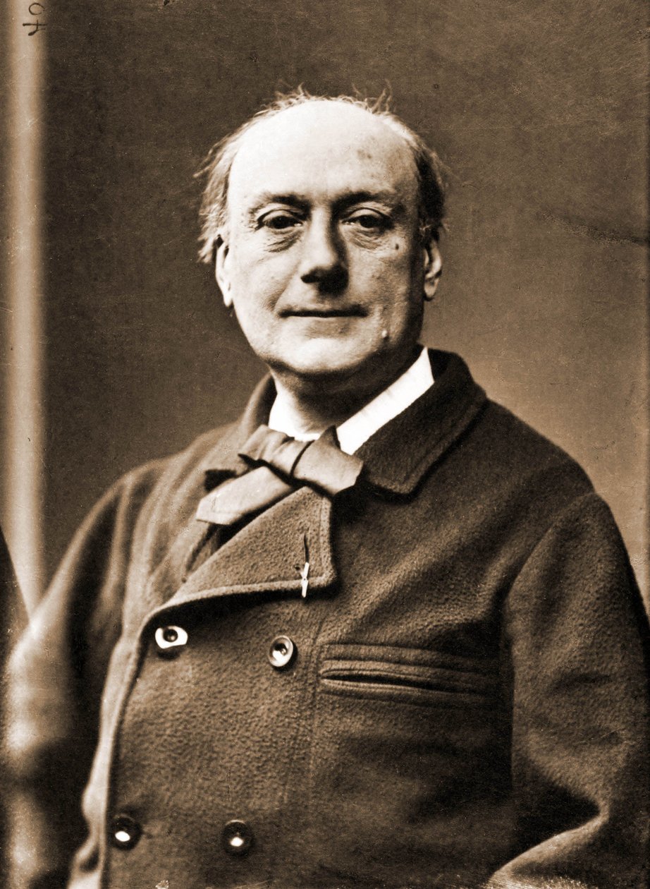 थियोडोर डे Banville, कवि 1823-1891 का चित्र (फोटो) 作者 纳达尔