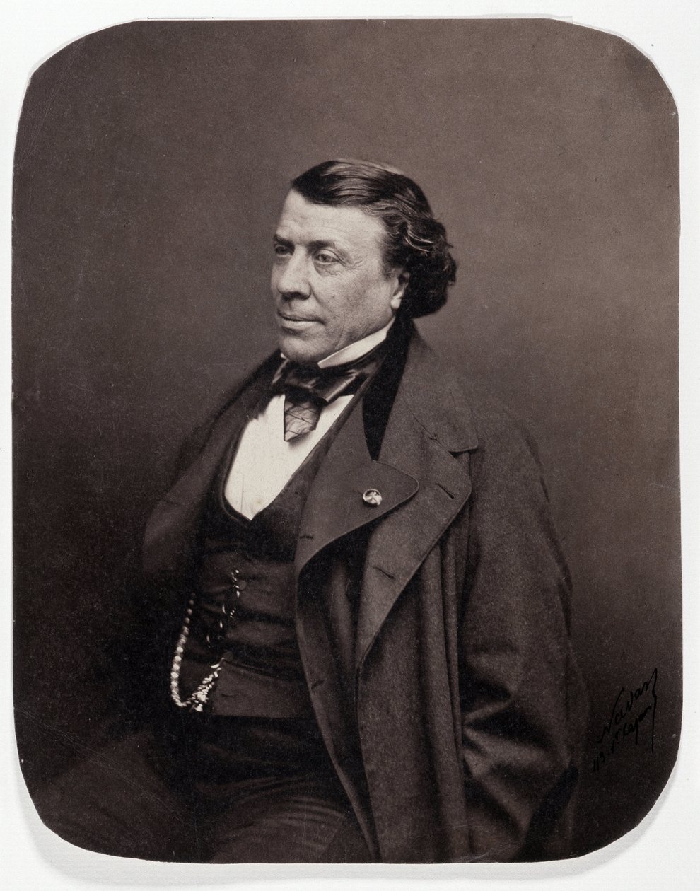 Portrait of the French surgeon Philippe Ricord (1800-1889) 作者 纳达尔