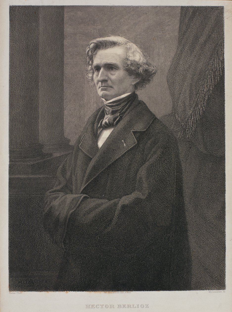 Hector Berlioz（1803-69）由Metzmacher雕刻 作者 纳达尔