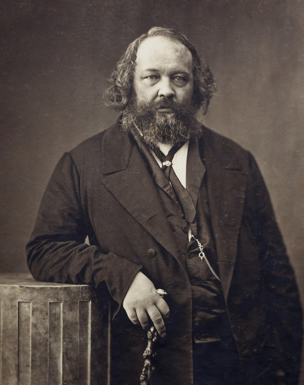 米哈伊尔·亚历山德罗维奇·巴库宁的肖像1814-1876，约1860年 作者 纳达尔
