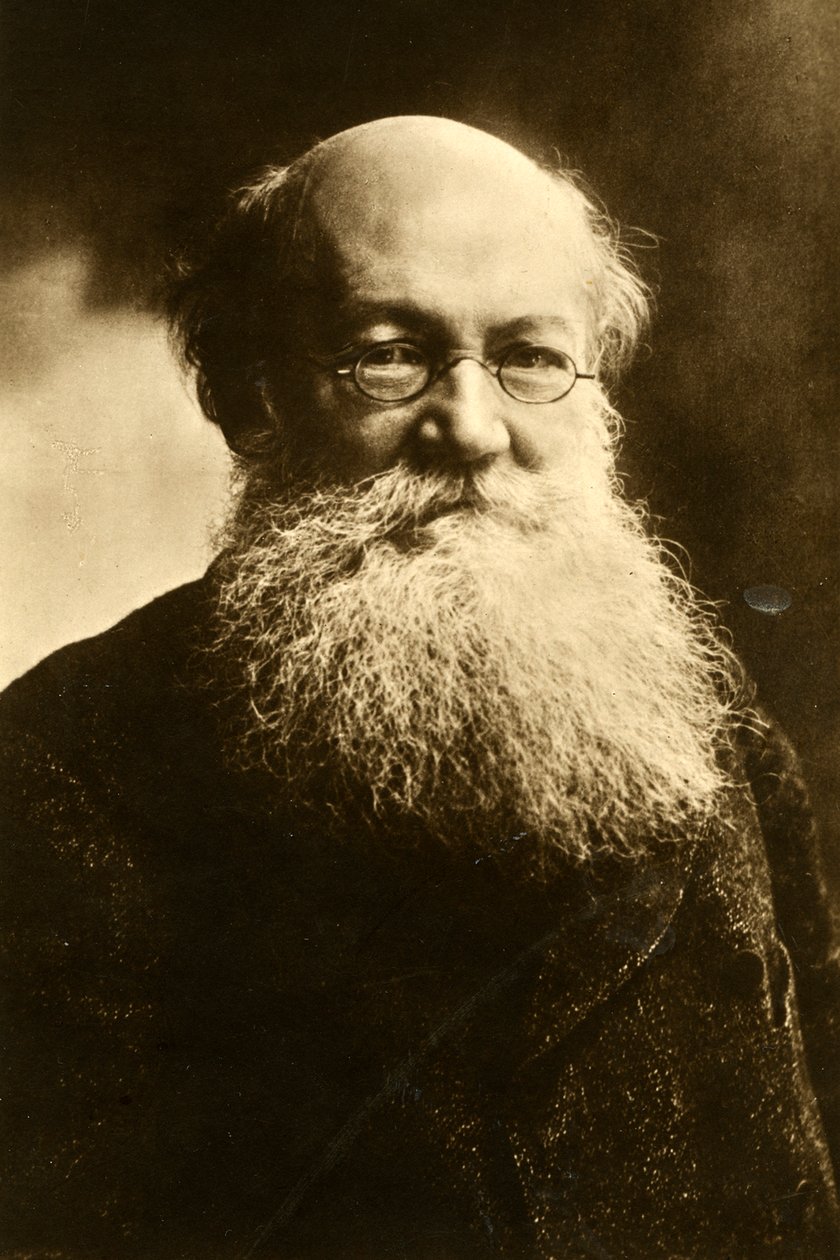 彼得·阿列克谢耶维奇·克鲁波特金（Pyotr Alexeyevich Kropotkin），俄罗斯无政府主义者，c1900 作者 纳达尔