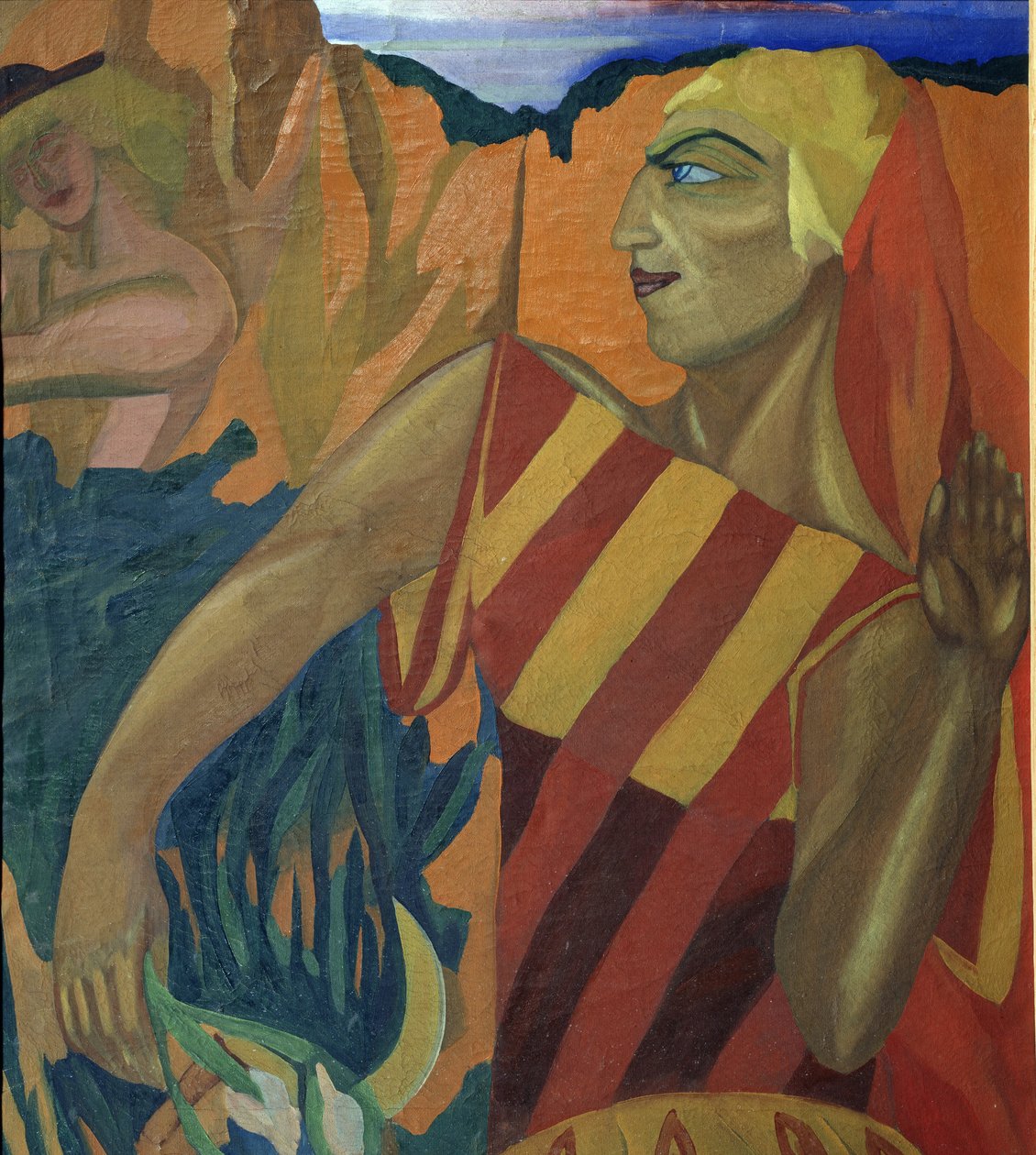 美狄亚。芭蕾舞服装设计金羊毛，1915年 作者 纳德日达（Nadezhda Vladimirovna Lermontova）
