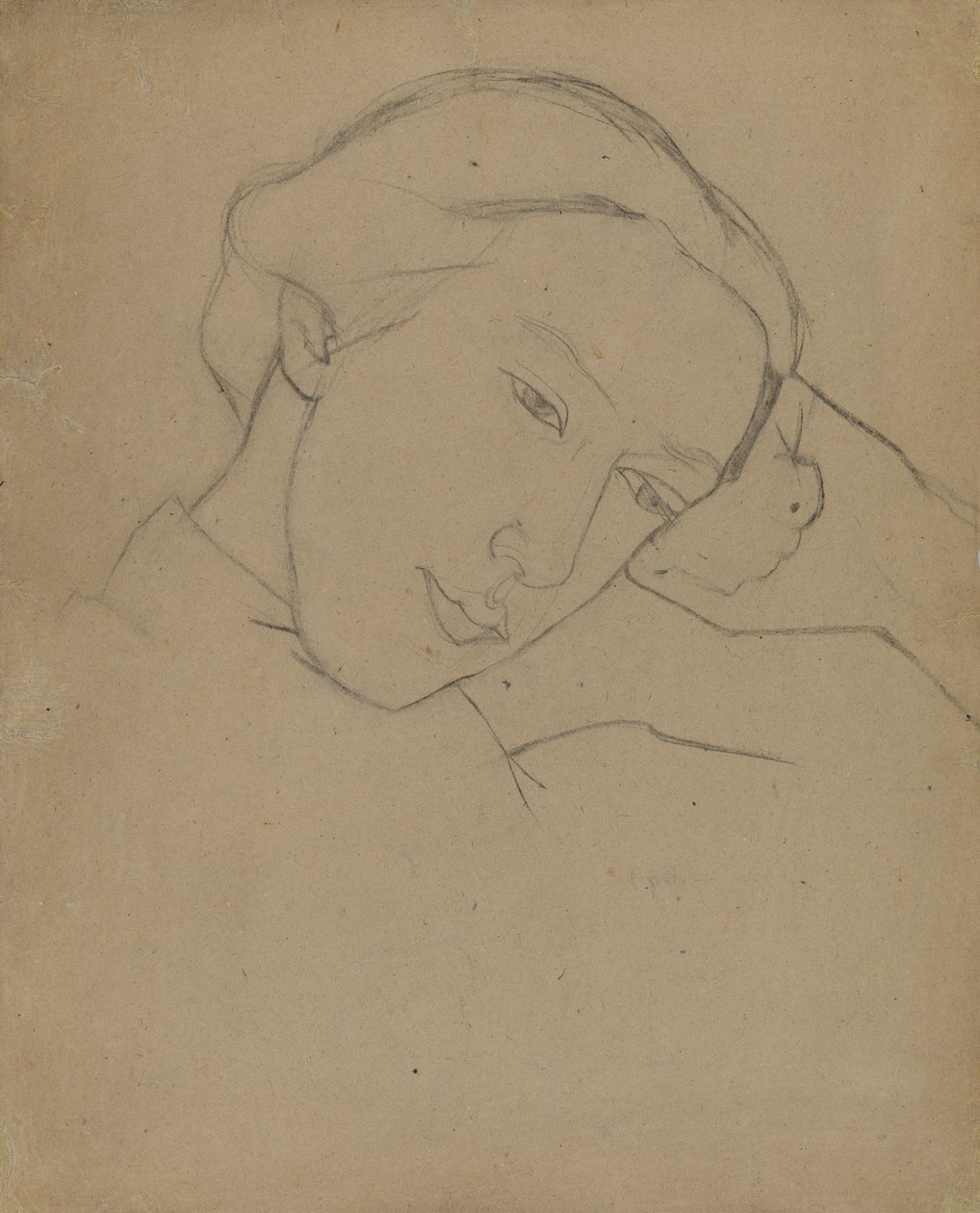 自画像，1910年代 作者 纳德日达（Nadezhda Vladimirovna Lermontova）