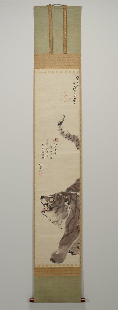 老虎，1792年后（墨水和彩色纸本） 作者 长泽玫瑰