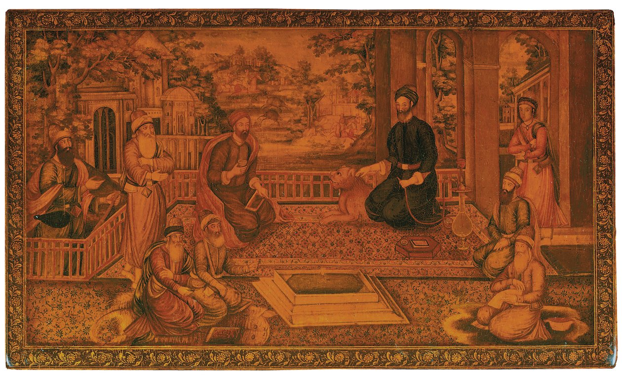 Qajar镜盒，约1840年 作者 纳杰夫·阿里