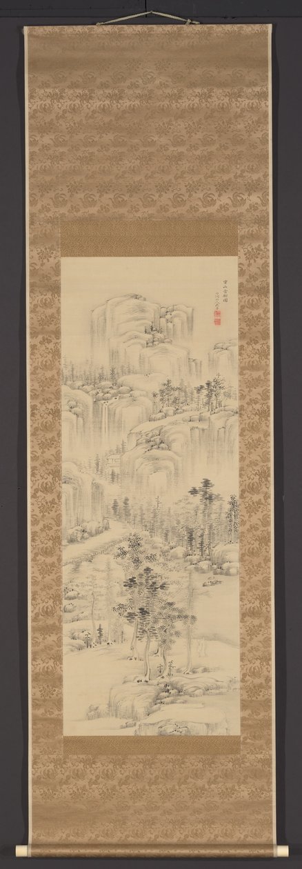 层峦叠嶂的云中树 (Jûzan umbokuzu) 作者 中林筑东