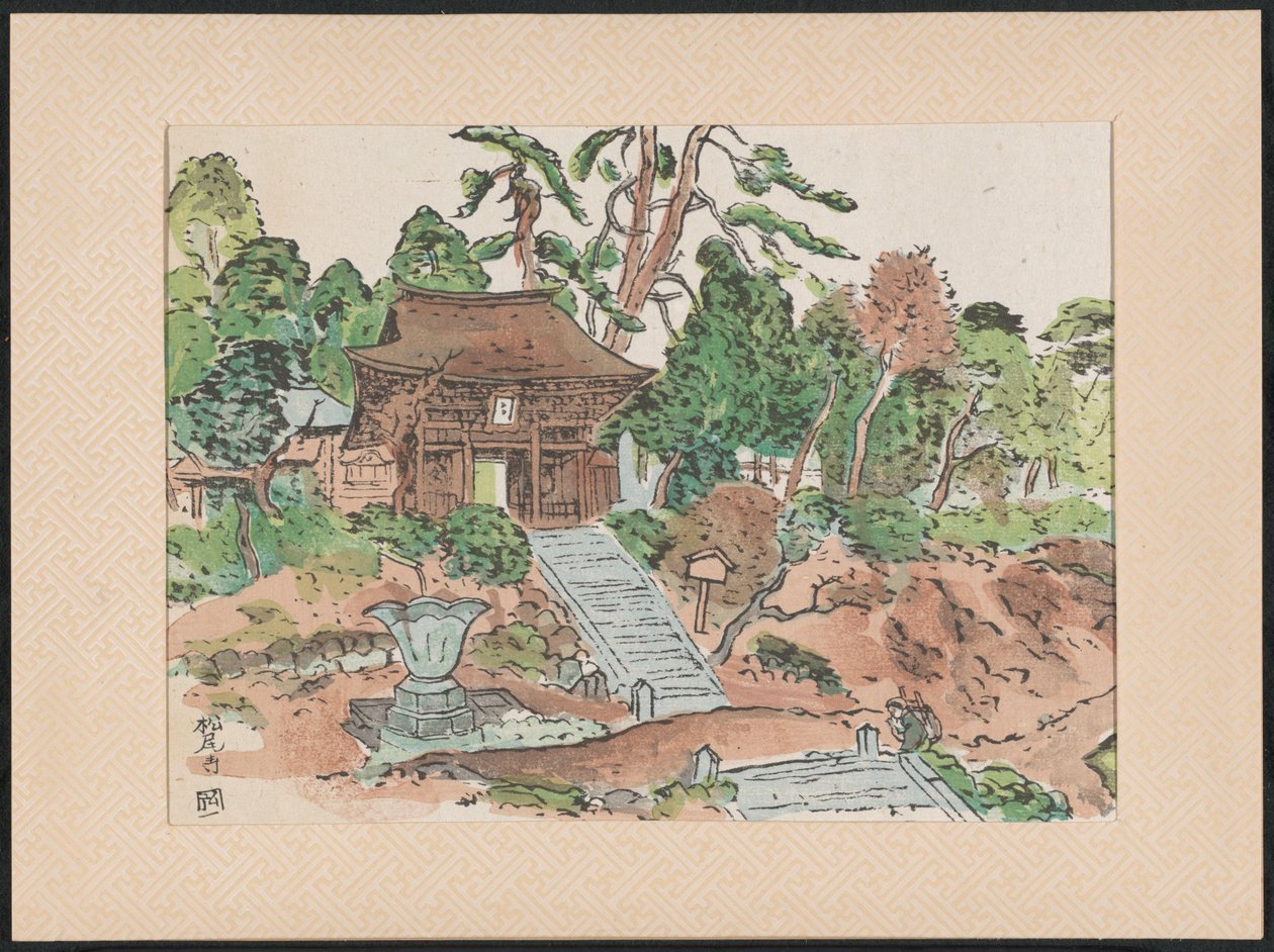 松之寺
青叶山松寺（物品上的标题）
神圣观音寺的木版画（系列名称）
神圣观音寺的木版画（物品上的系列名称）
无量光观音灵迹（文物上的系列名称） 作者 中泽弘光