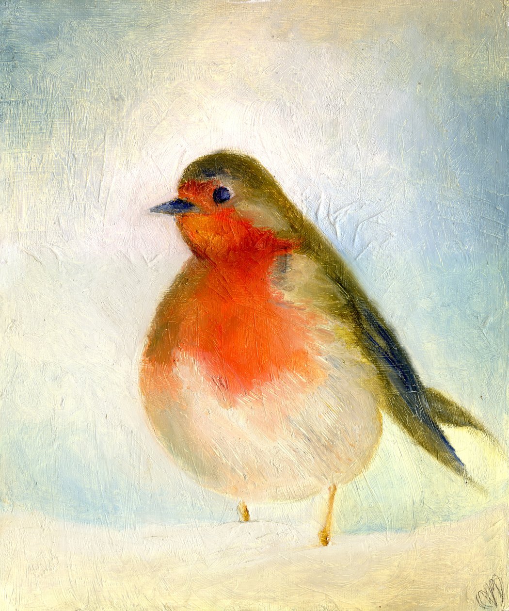 Wintry，2011，（油画布板） 作者 南希·莫尼兹·查拉拉姆布斯