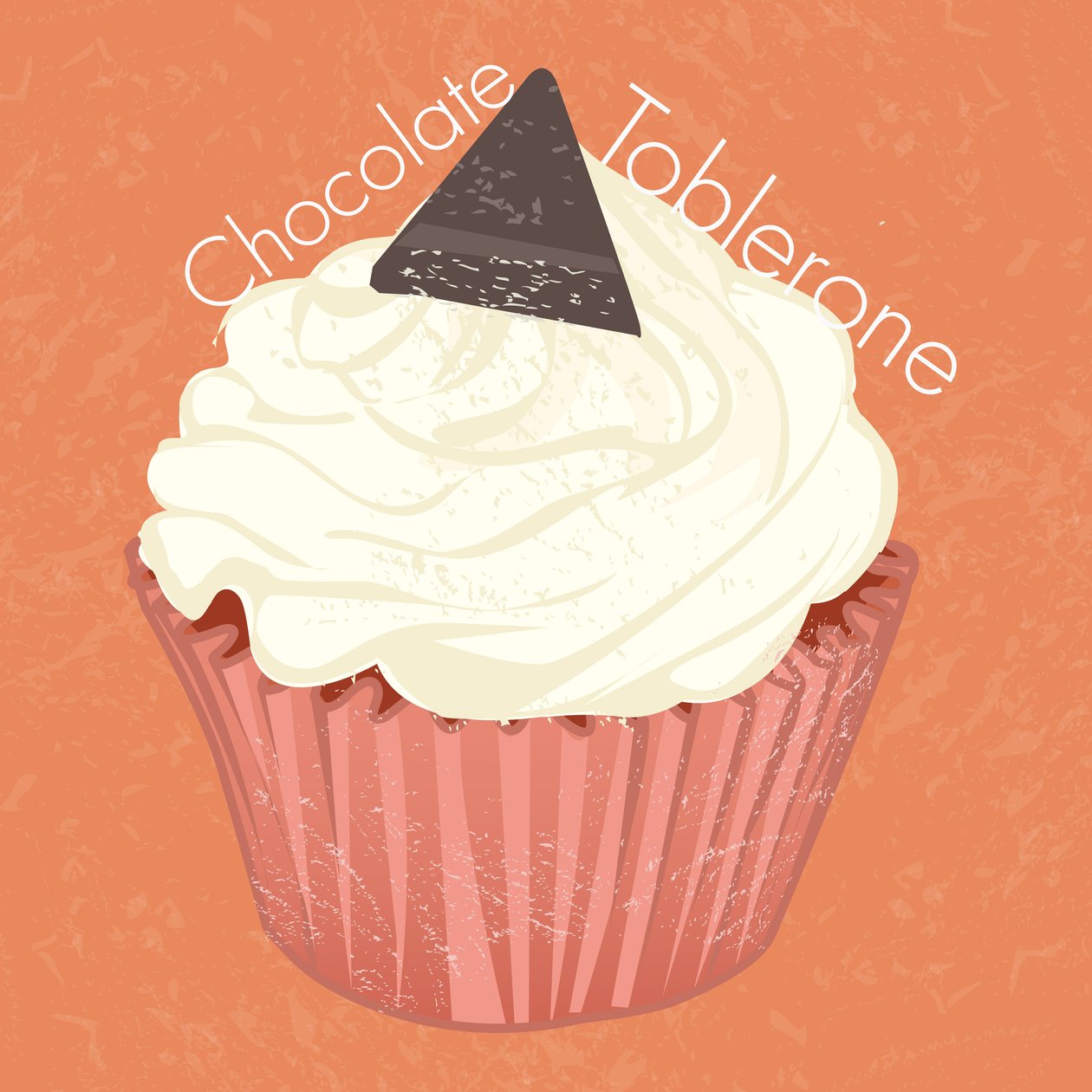 Chocoate Toblerone Cup Cake, 2019, digital art 作者 南希·莫尼兹·查拉拉姆布斯
