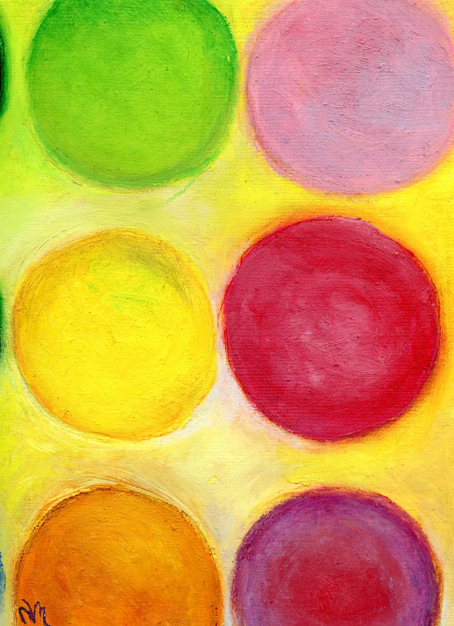 The Happy Dots 1,2014， 作者 南希·莫尼兹·查拉拉姆布斯