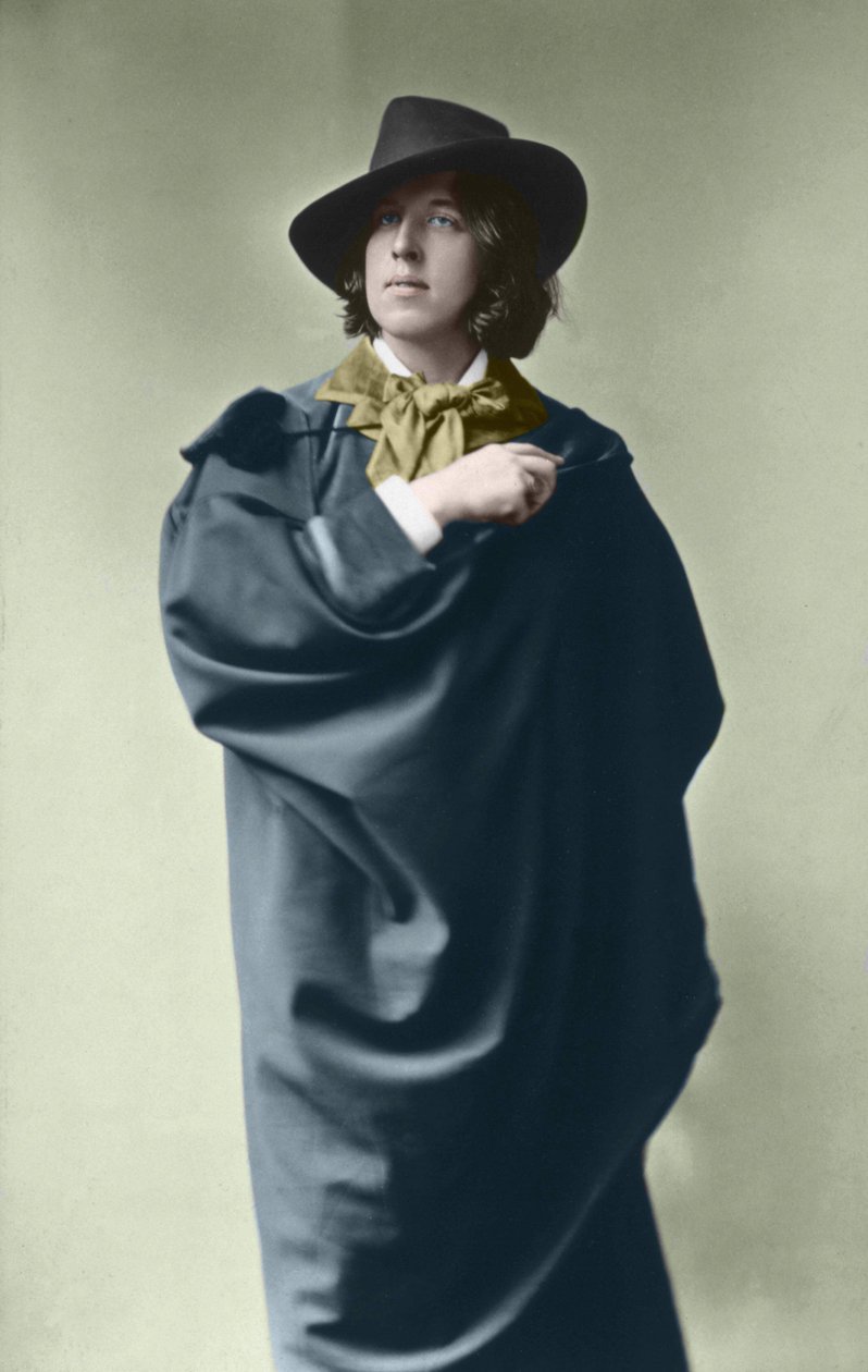 奥斯卡-王尔德（1854 - 1900）约1882年（照片）。 作者 拿破仑·萨罗尼（Napoleon Sarony）