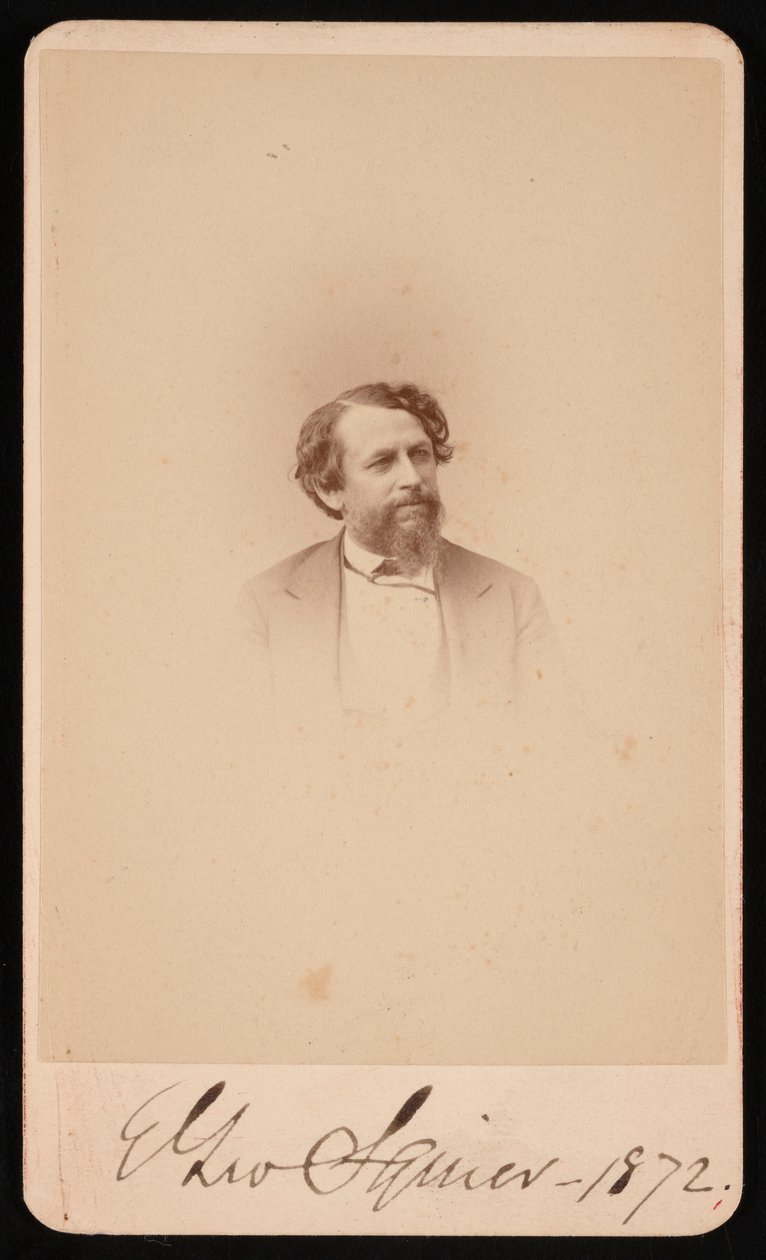 Ephraim George Squier 1821-1888的肖像，1872年。 作者 拿破仑·萨罗尼（Napoleon Sarony）