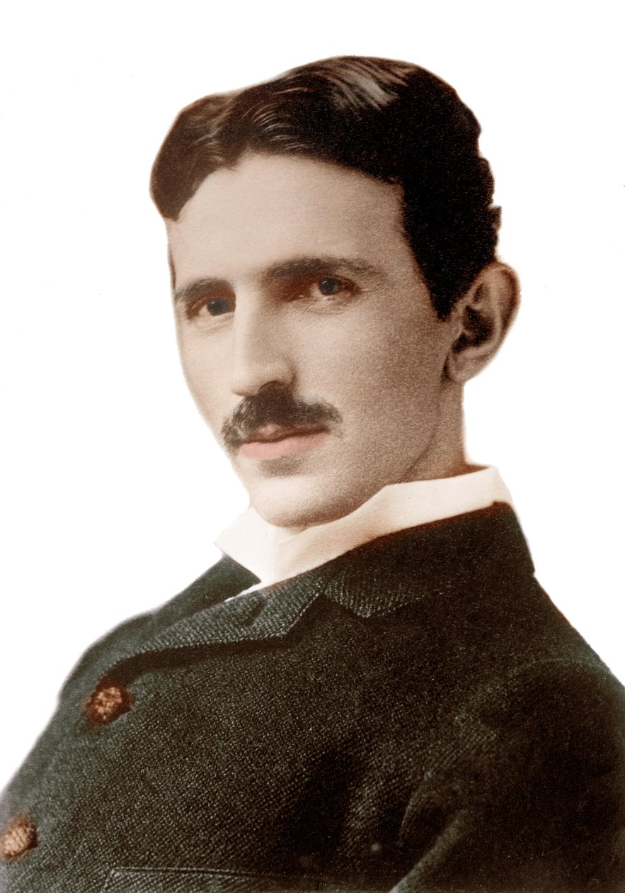 尼古拉-特斯拉(1856-1943)(Nikolaj)的肖像--出生于克罗地亚的塞尔维亚工程师、物理学家和发明家--摄影：Napoleon Sarony(1821-1896) 1890年 作者 拿破仑·萨罗尼（Napoleon Sarony）