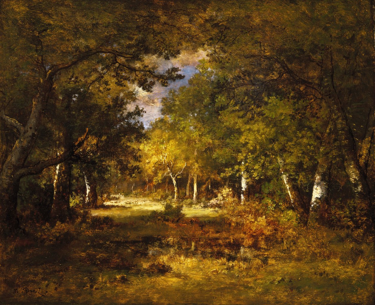 森林场景 作者 Narcisse Virgile Diaz la dePeña