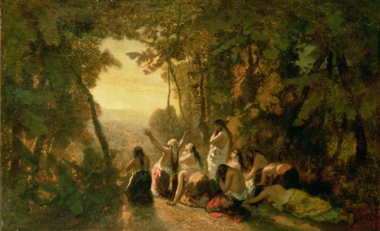 1846年耶弗他的女儿哭泣 作者 Narcisse Virgile Diaz de laPeña