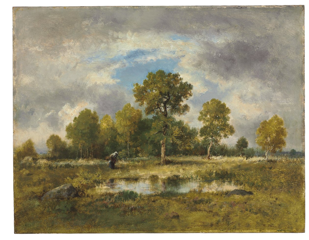 La Mare aux Viper，1873年 作者 Narcisse Virgile Diaz de laPeña