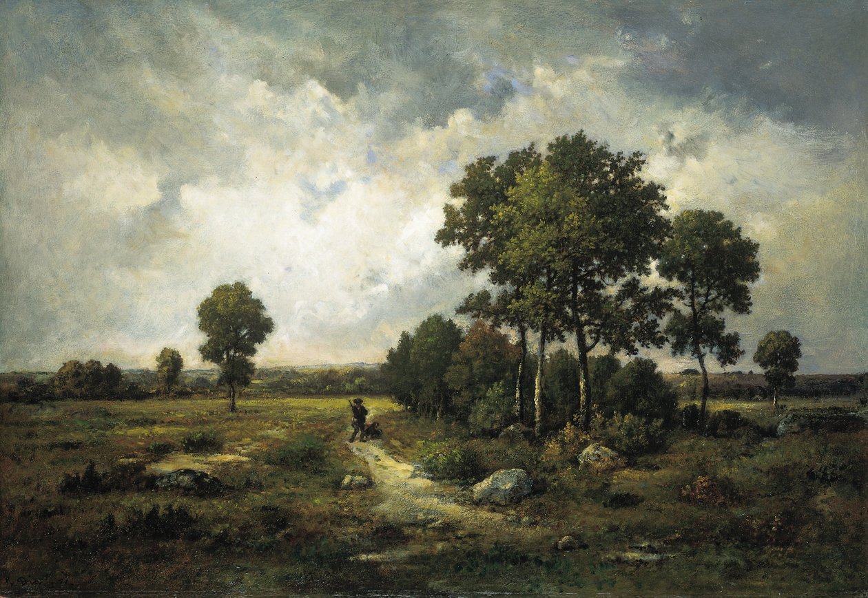 猎人，1871年 作者 Narcisse Virgile Diaz de laPeña