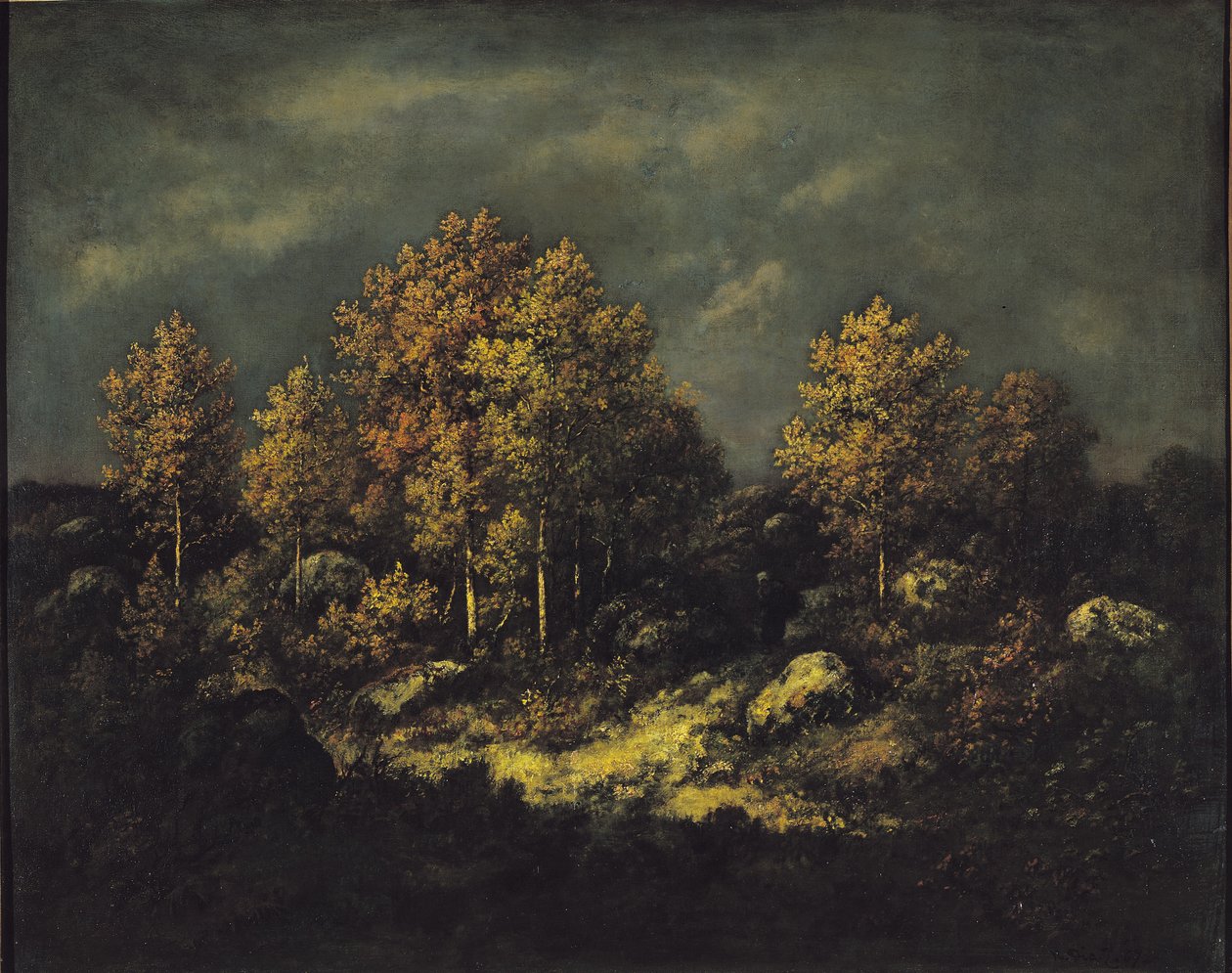 1867年枫丹白露森林中的Jean de Paris Heights 作者 Narcisse Virgile Diaz de laPeña