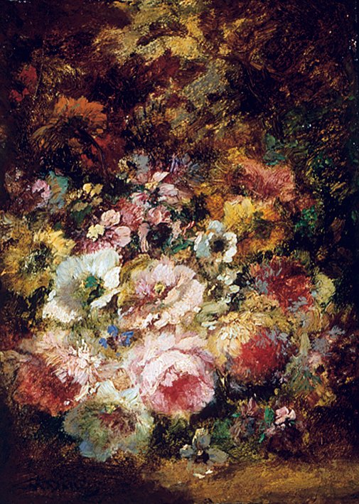 鲜花 作者 Narcisse Virgile Diaz de laPeña