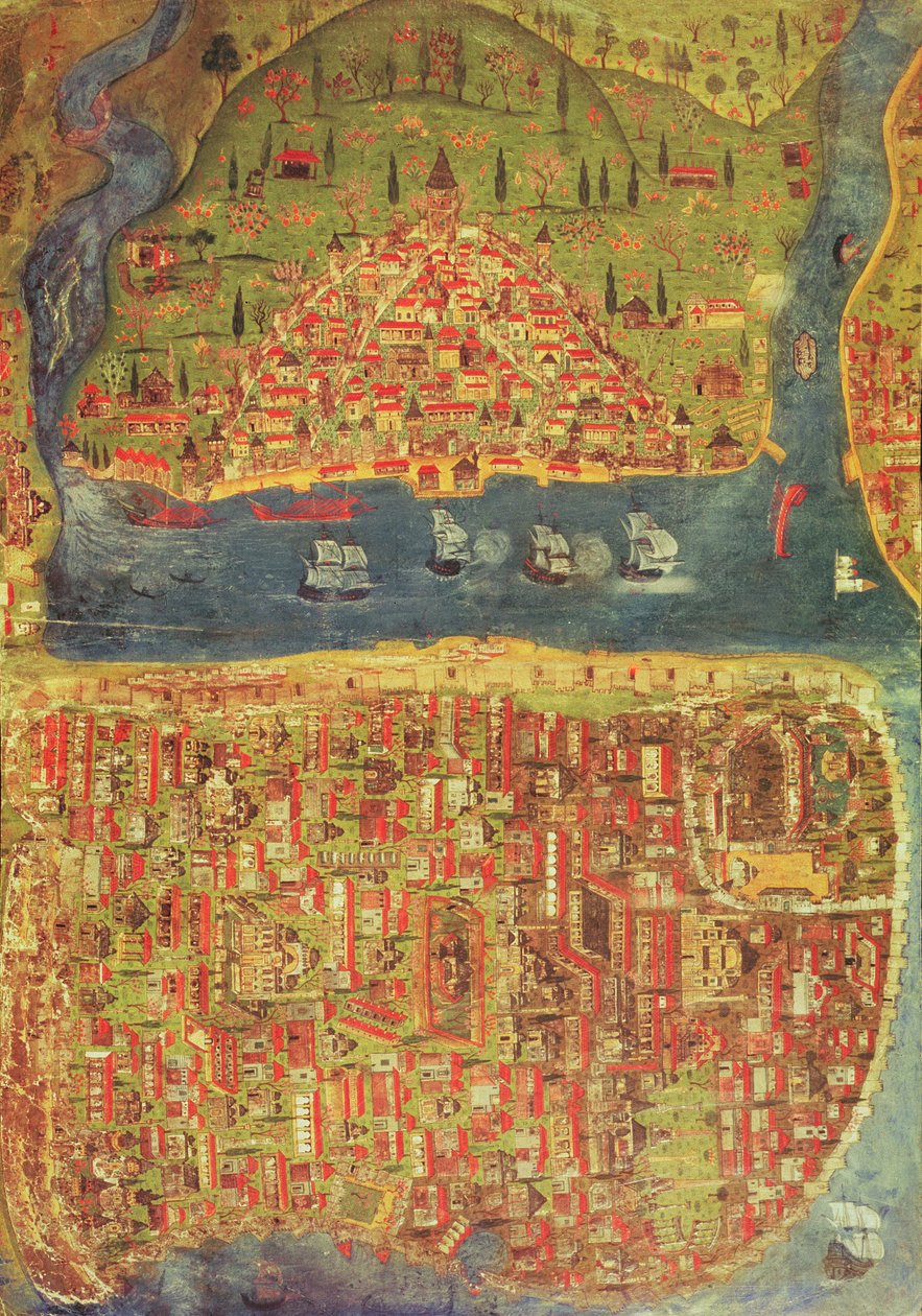 IUK T.5964伊斯坦布尔景观 作者 纳苏·西拉希（Nasuh Al Silahi）
