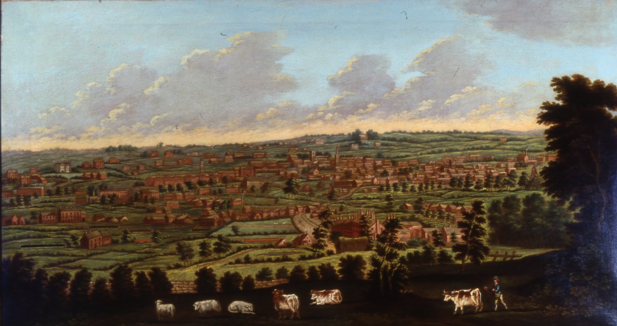 约克郡哈利法克斯，约1798-1800（布面油画 作者 内森·西奥多·菲尔丁