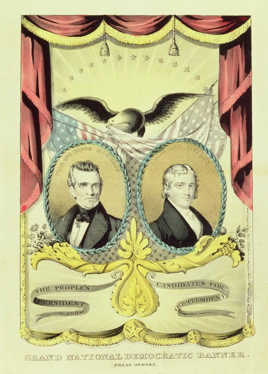 1844年大民族民主运动海报 作者 纳撒尼尔·卡里尔（Nathaniel Currier）