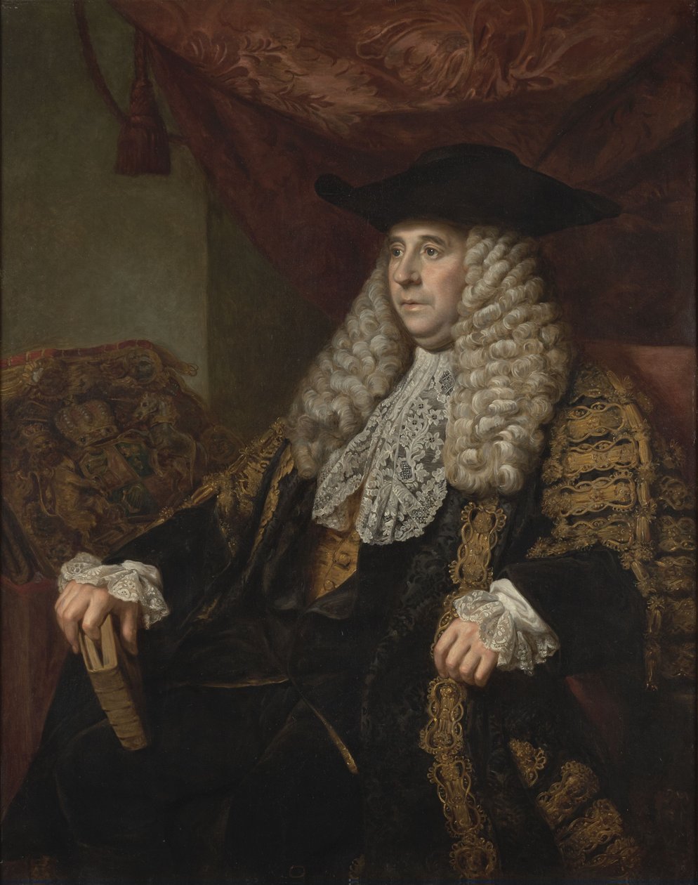 Charles Pratt爵士的肖像，第一伯爵卡姆登（1714-1794） 作者 纳撒尼尔舞蹈荷兰