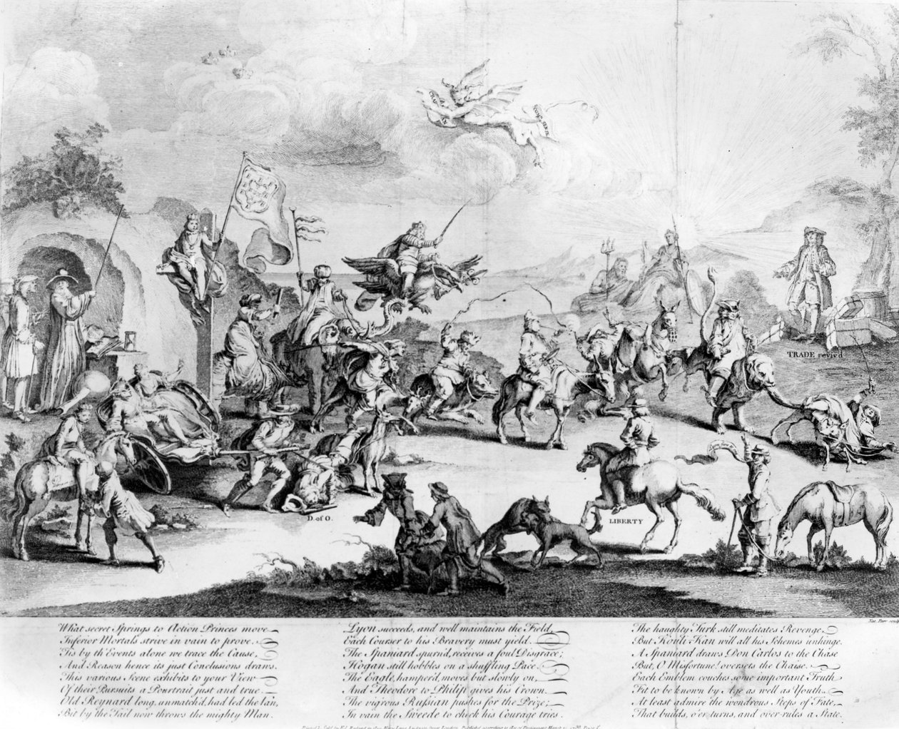 “什么秘密的弹簧行动王子移动......建立，转弯，并且规则一个国家”，1740年 作者 纳撒尼尔·帕尔（Nathaniel Parr）
