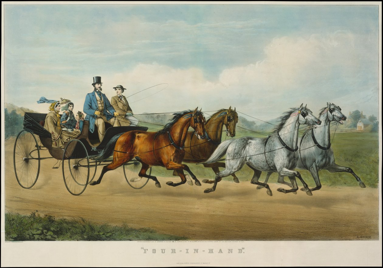四合院, 1861., 1861.创造者：纳撒尼尔-库里尔，詹姆斯-梅里特-艾夫斯，库里尔和艾夫斯。 作者 库里尔和艾夫斯