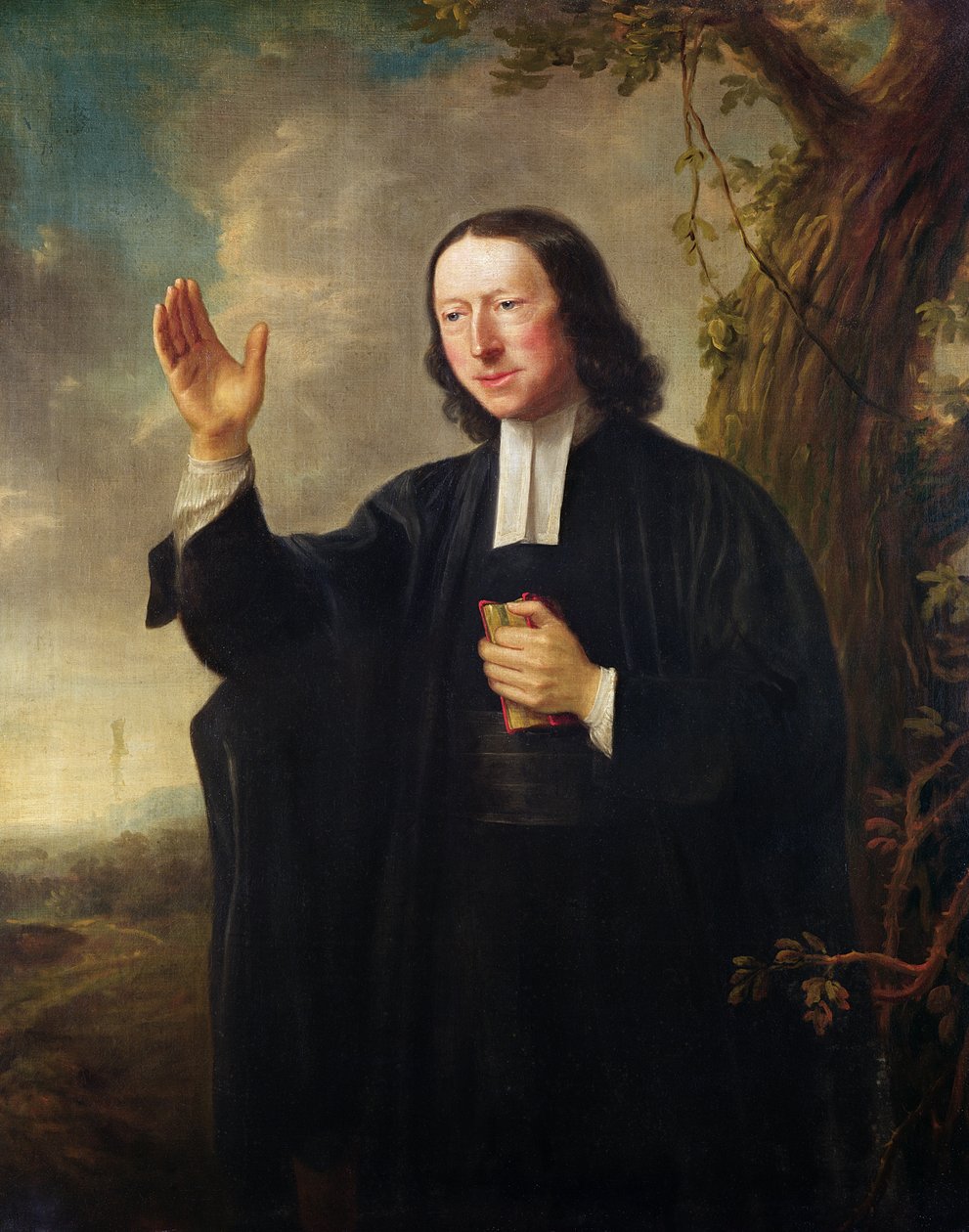 约翰卫斯理肖像，c.1766（布面油画） 作者 纳撒尼尔·霍恩（Nathaniel Hone）