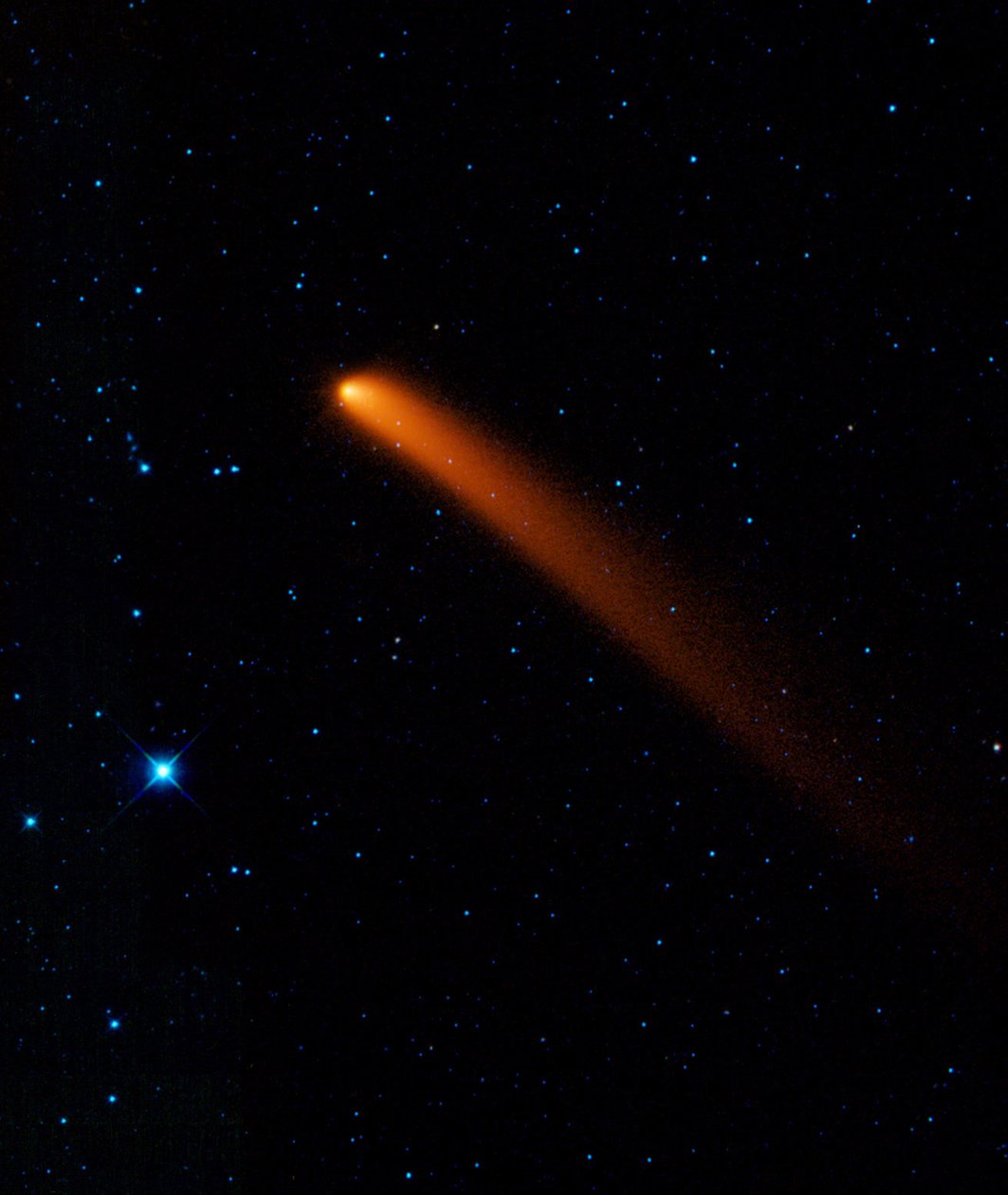 Comet Siding Spring（C2007 Q3）的红外图像于2007年由澳大利亚观察员发现。信用NASA。科学天文学 作者 国家航空航天局国家航空航天局