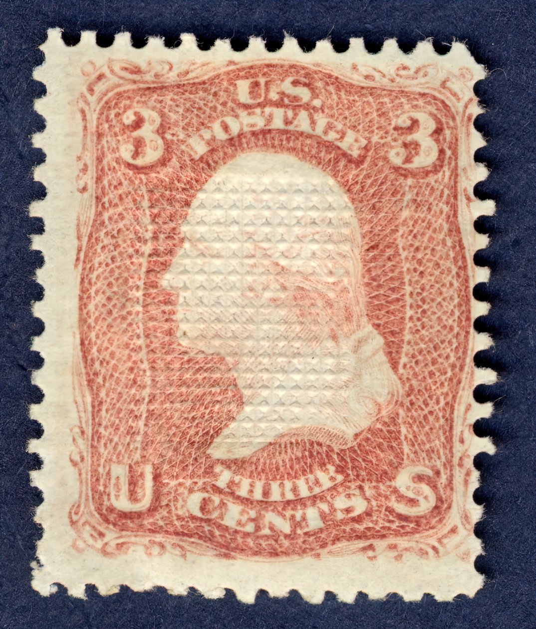 3c Washington E Grill 单身，1868年。 作者 国家银行票据公司
