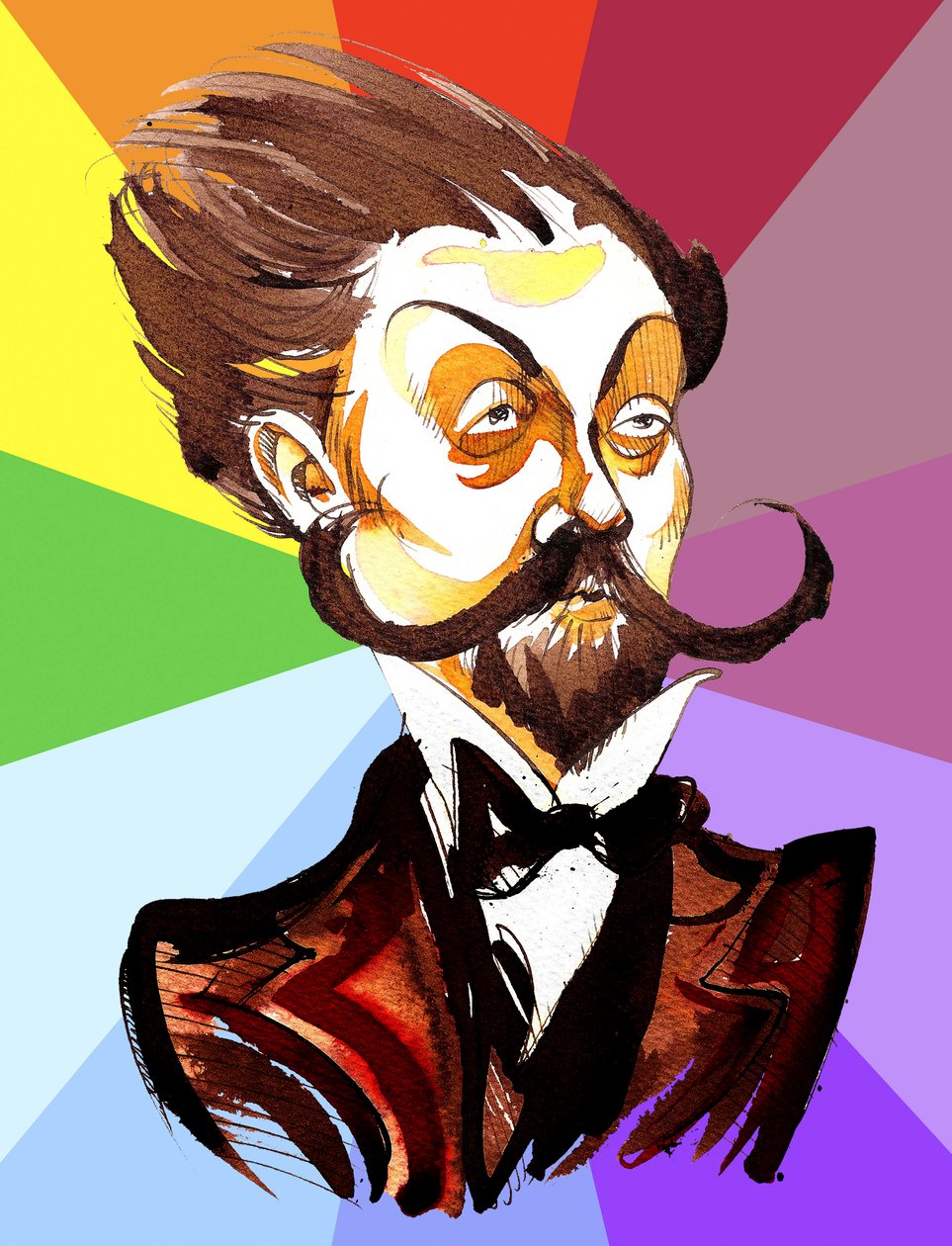 Alexander Scriabin（俄罗斯作曲家，1872-1915）色彩漫画 作者 尼尔·奥斯本