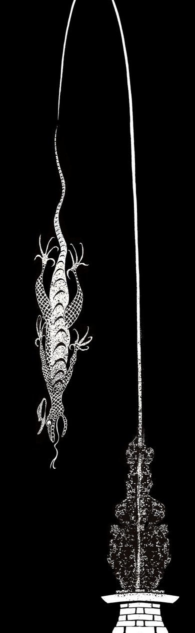 比尔蜥蜴 - 插图刘易斯卡罗尔的艾丽斯冒险仙境（1865年），2005年 作者 尼尔·奥斯本