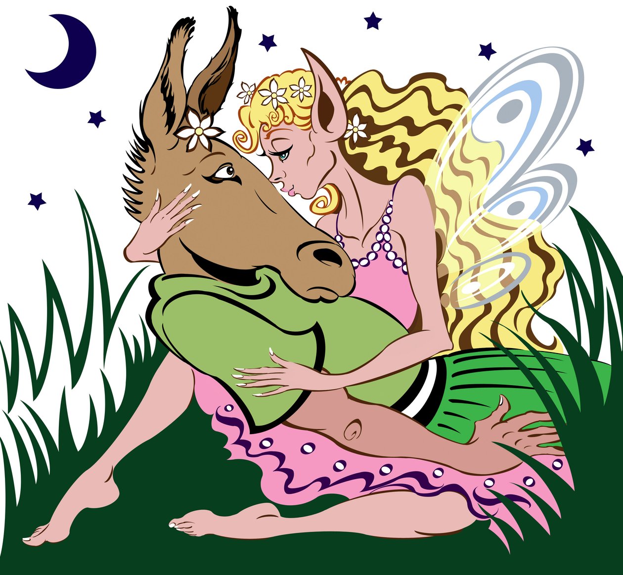 Bottom＆Titania，来自William Shakespeare的“仲夏夜之梦” 作者 尼尔·奥斯本