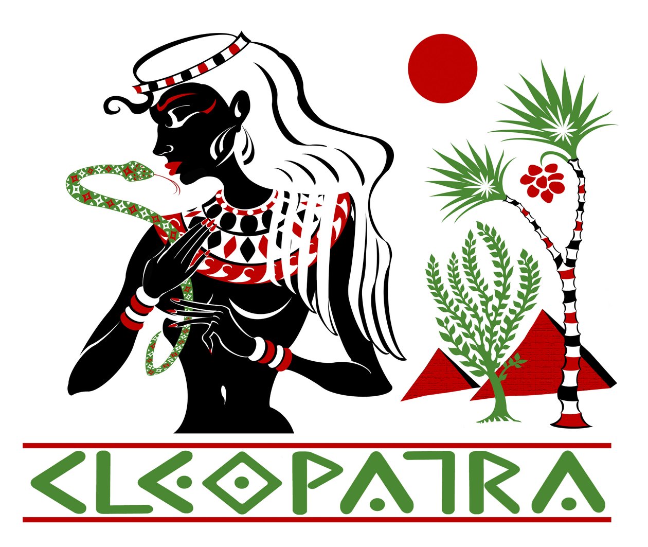 Cleopatra，彩色图形替代品，2010年由Neale Osborne设计 作者 尼尔·奥斯本