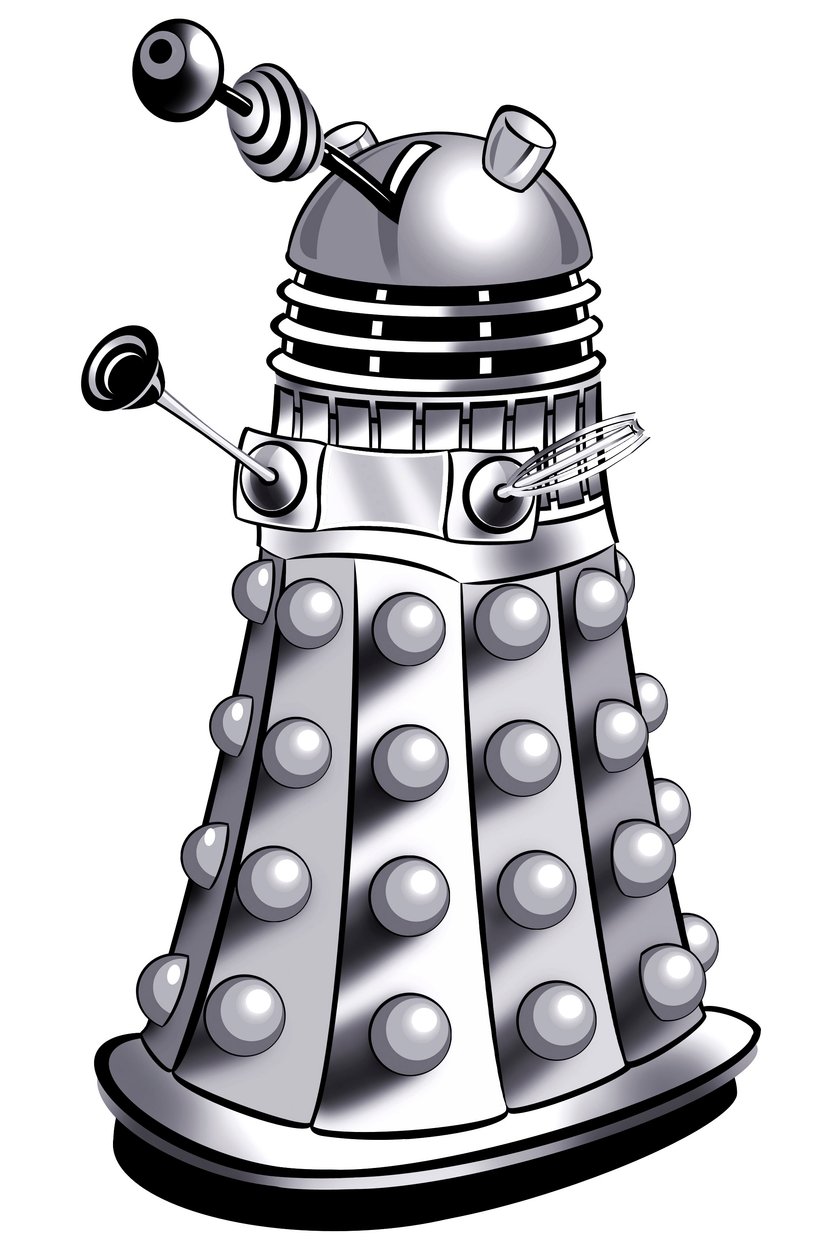 Dalek-动画片例证 作者 尼尔·奥斯本