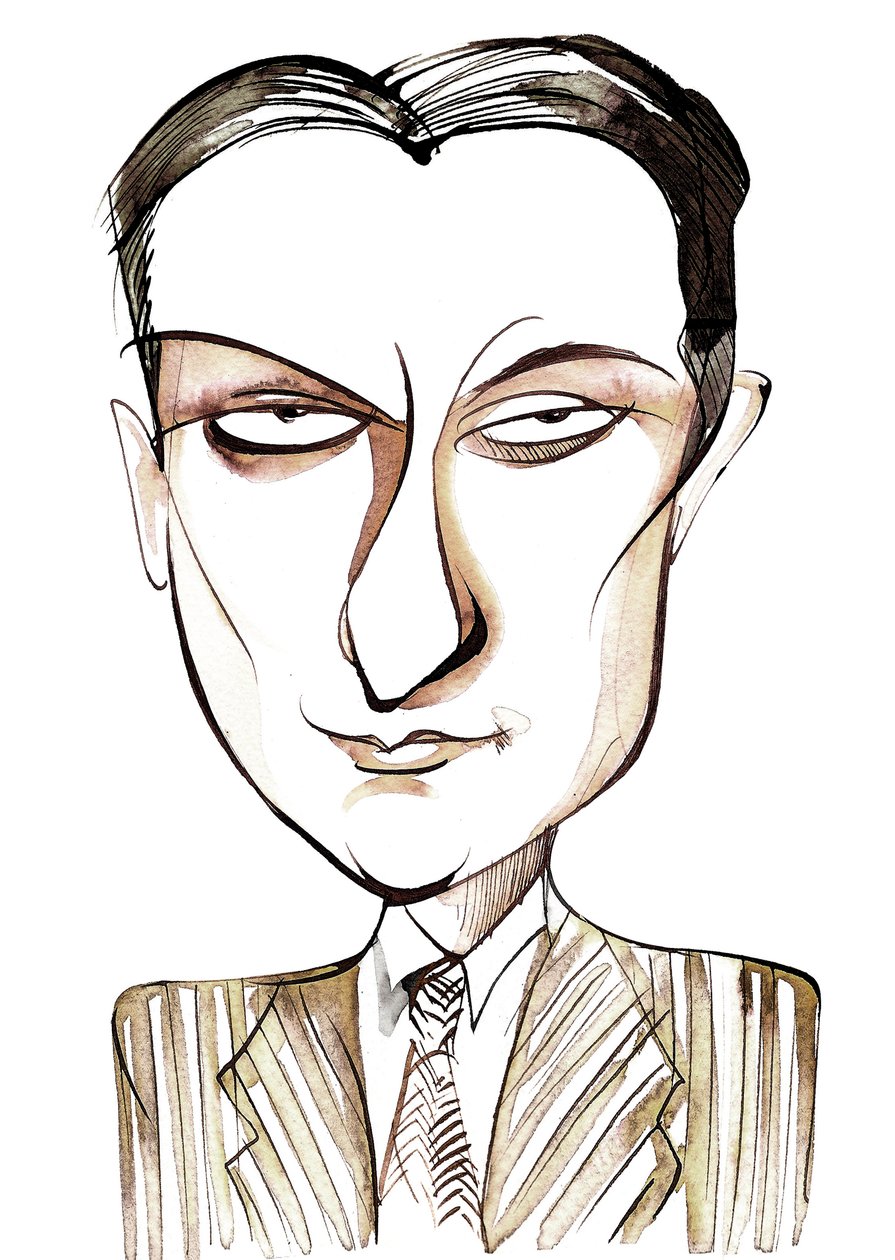 Dinu Lipatti，罗马尼亚钢琴家和作曲家，（1917  -  1950），漫画 作者 尼尔·奥斯本