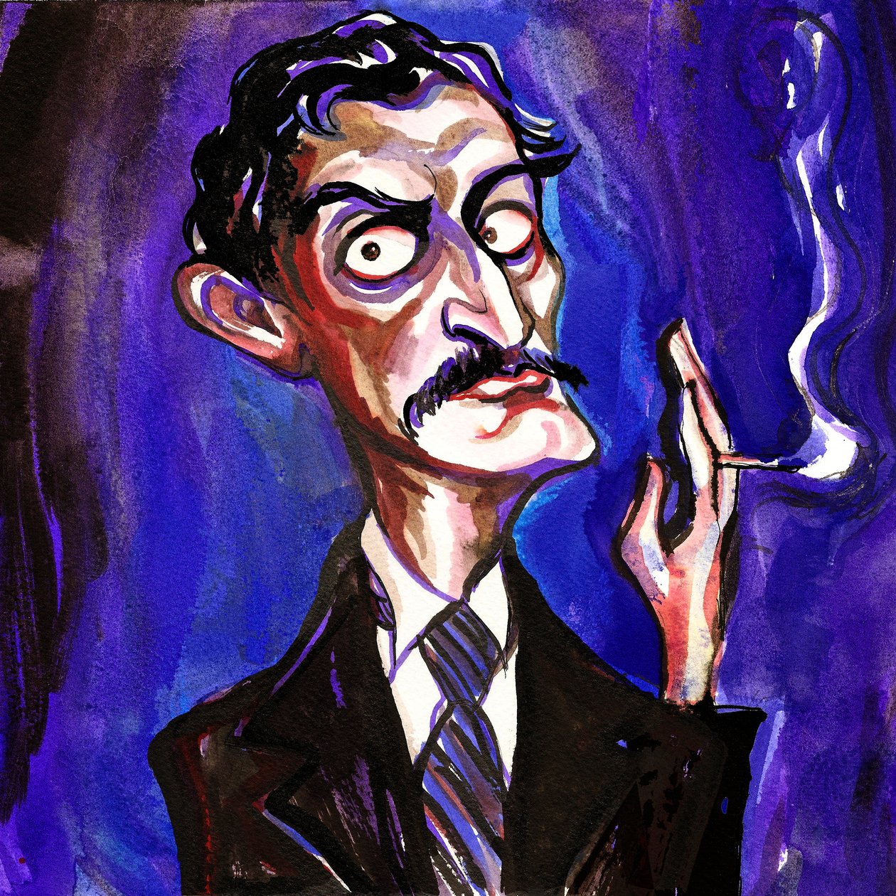 Edvard Munch，2018年（墨迹拼贴） 作者 尼尔·奥斯本