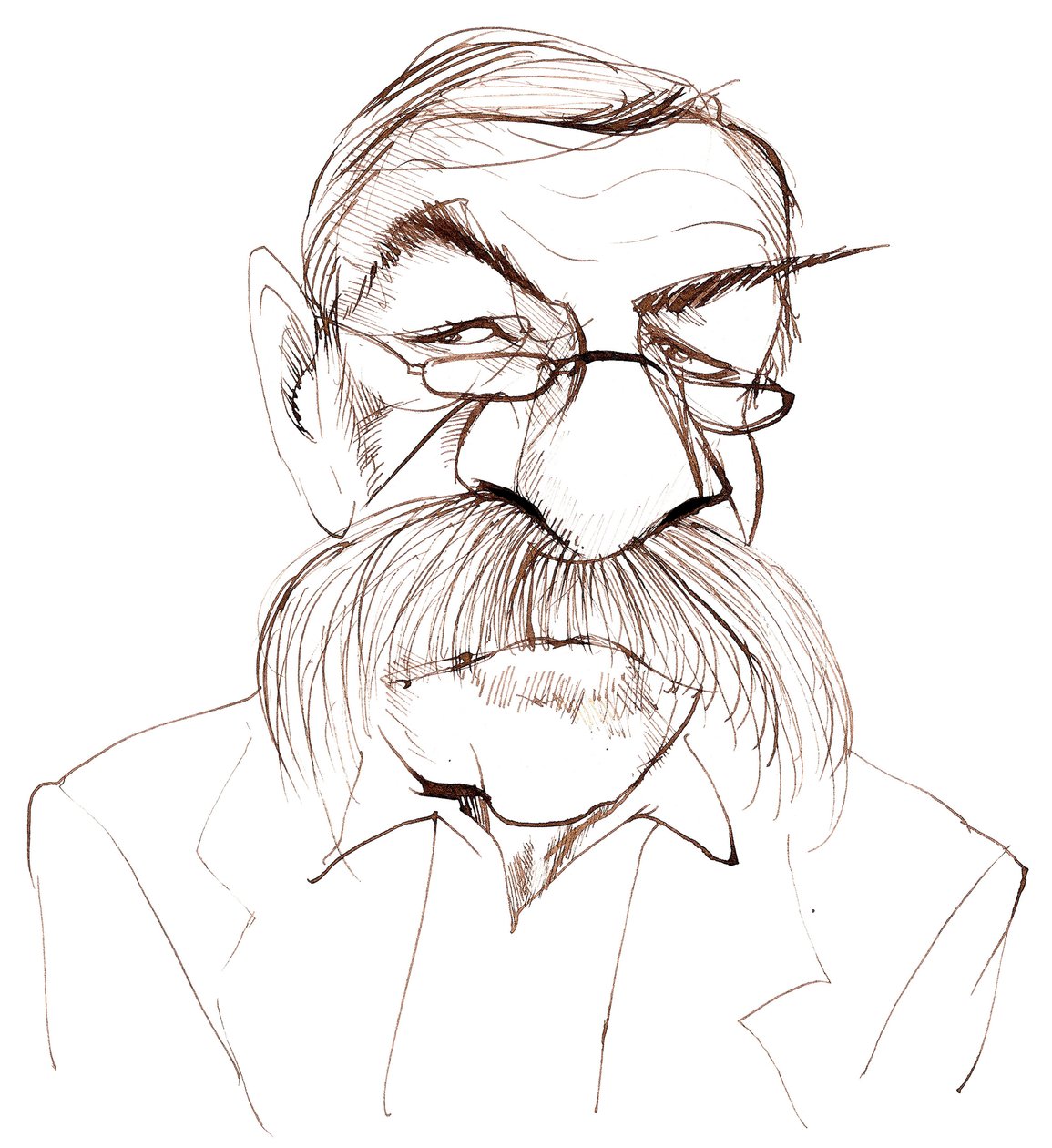 GünterGrass，德国小说家，诗人，剧作家和艺术家;漫画 作者 尼尔·奥斯本