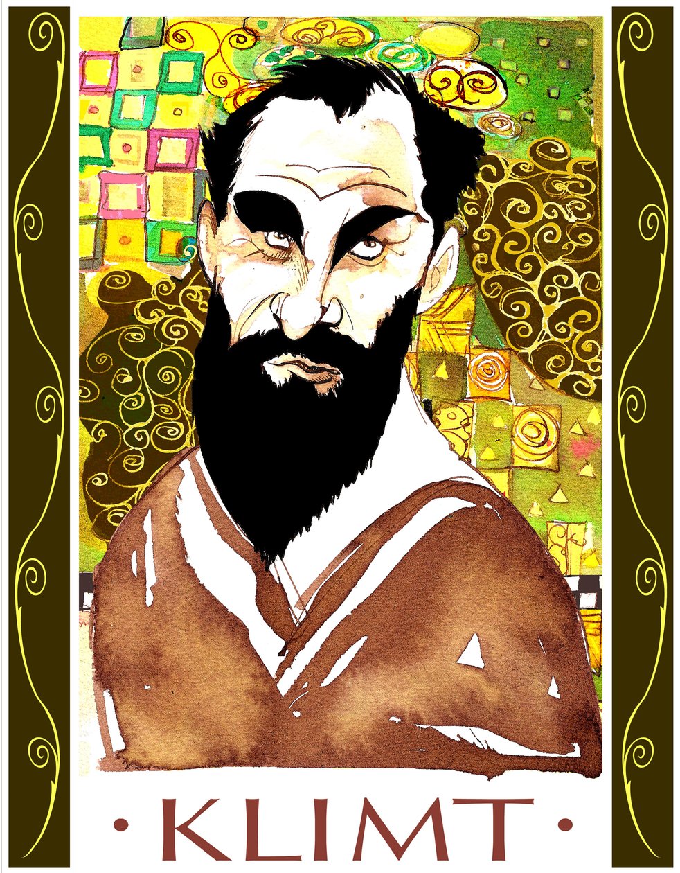 Gustav Klimt  - 彩色漫画 作者 尼尔·奥斯本