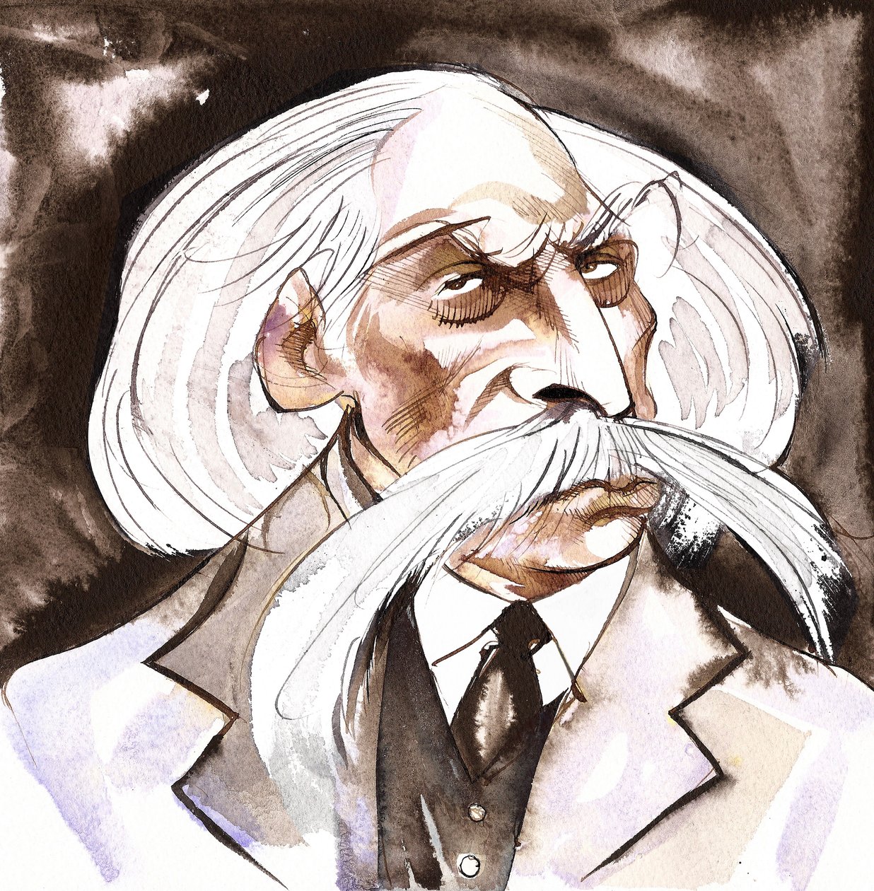 Karoly Goldmark  - 卡尔·戈德马克（匈牙利作曲家，1830-1915）色彩漫画 作者 尼尔·奥斯本