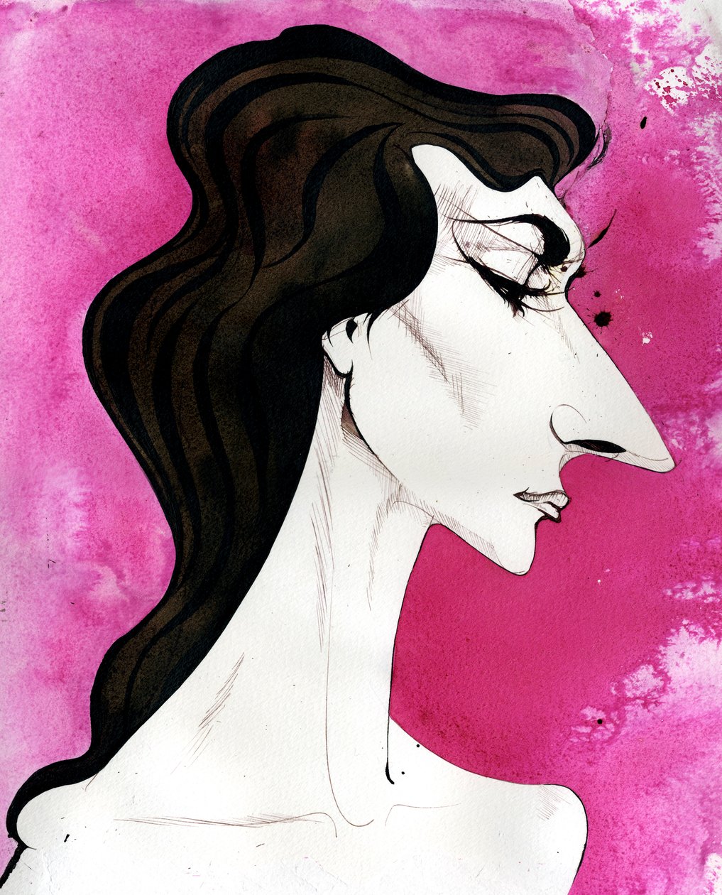 Maria Callas  - 美国出生的希腊歌剧演唱家（女高音）的漫画 作者 尼尔·奥斯本